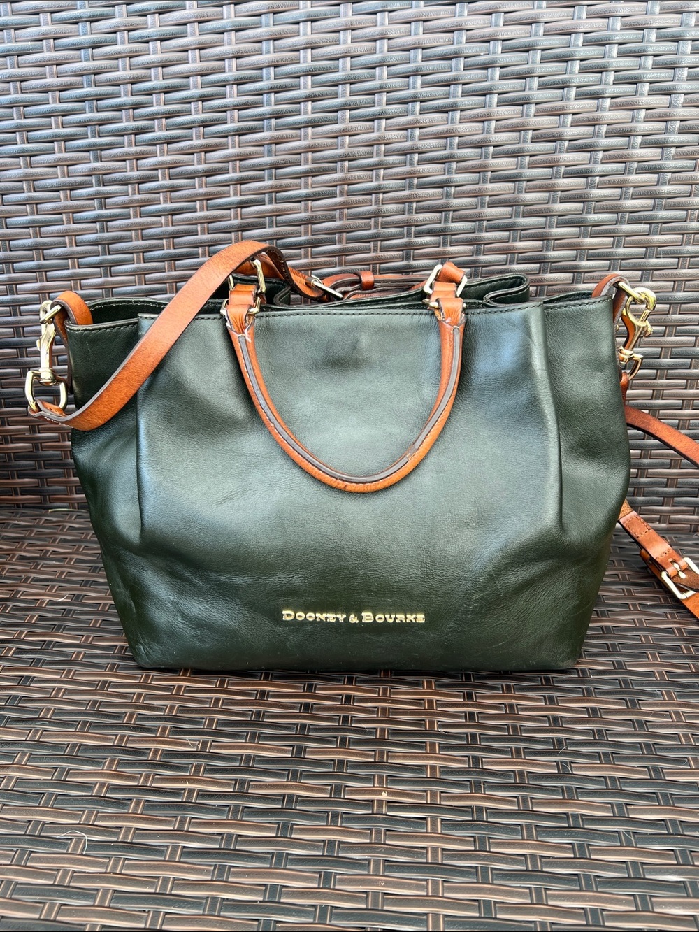 Dooney & Bourke City Large Barlow Satchel - Dark Forest Green